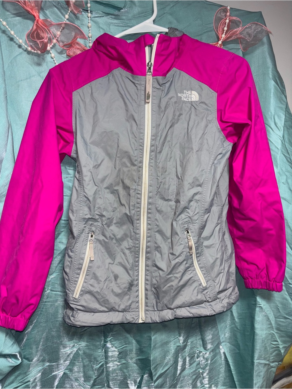 The North Face Girls' Pink & Gray Jacket
